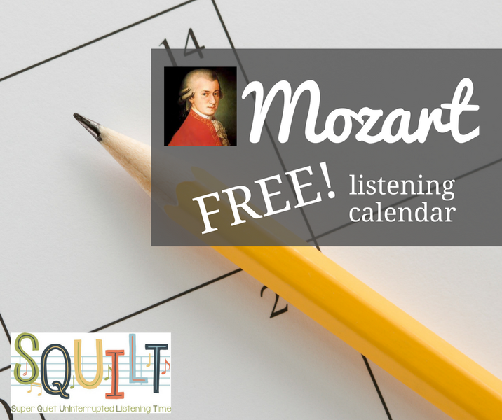 Learn About Mozart - Free Listening Calendar