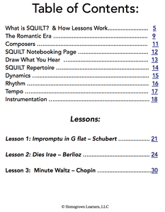 Squilt Music Appreciation Eras Volume 3 - Romantic Era